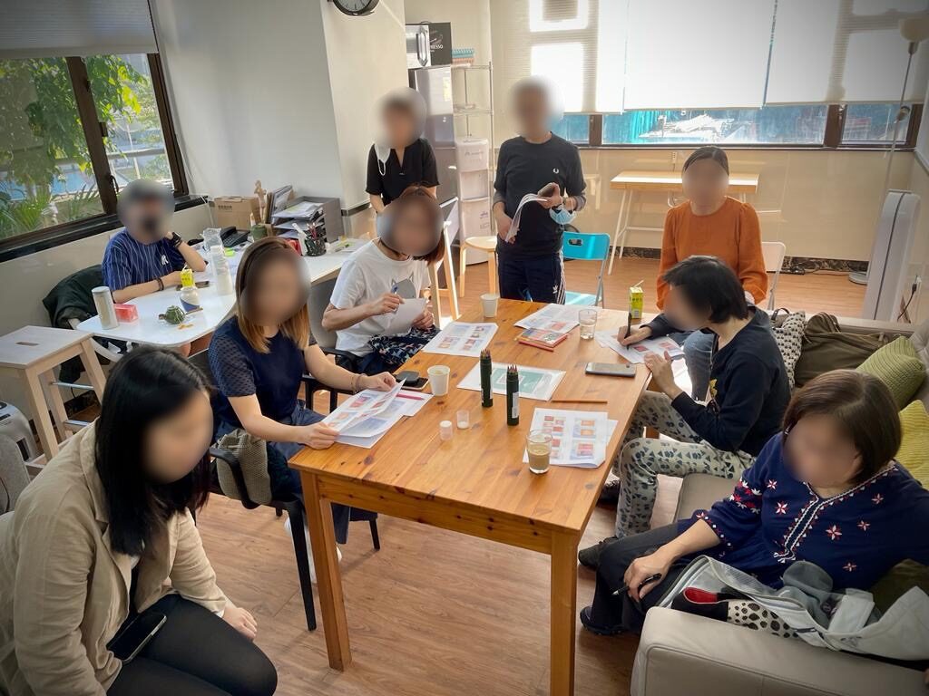 Wellness workshop of mindful walking and tea meditation
