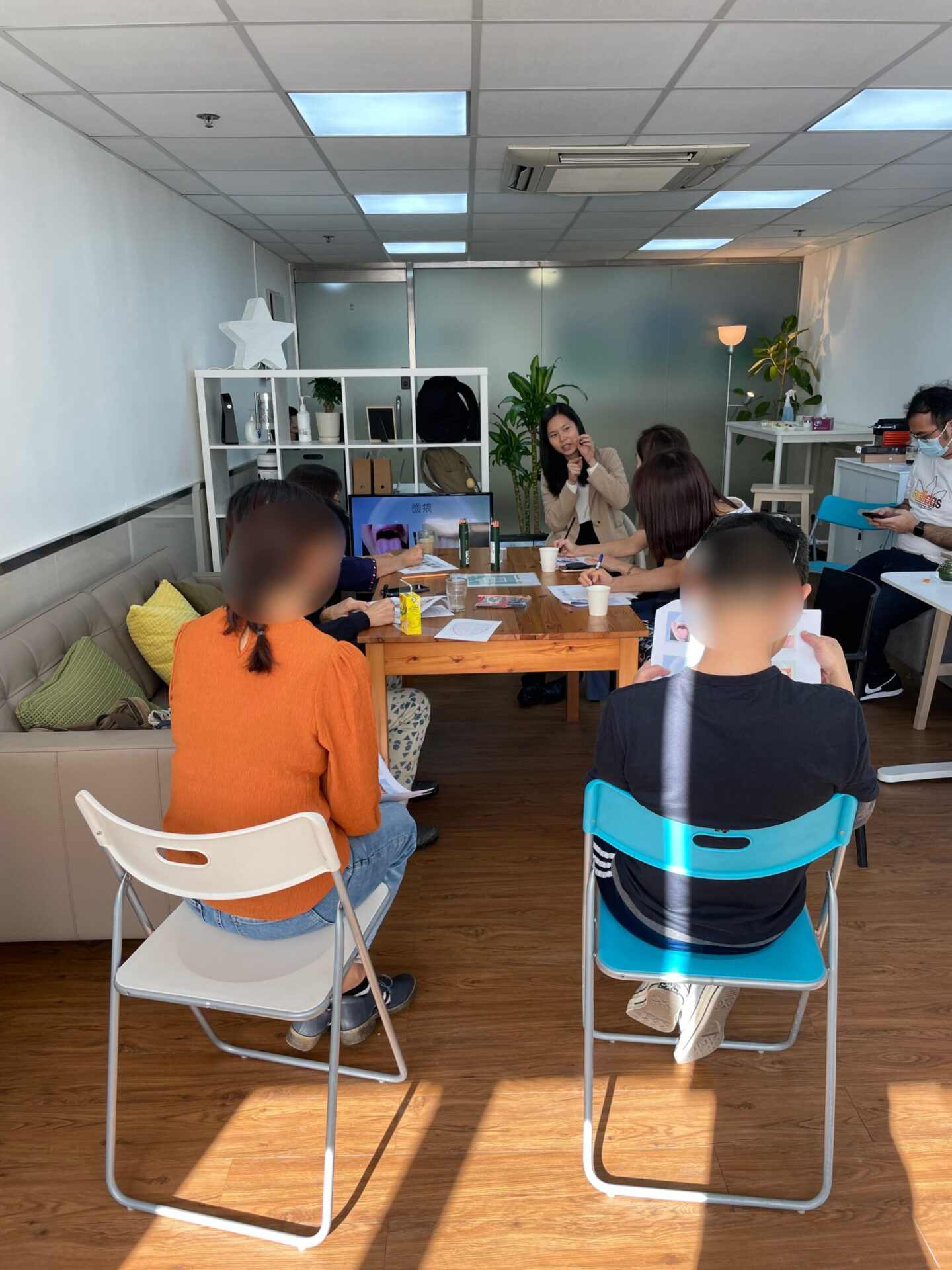 Wellness workshop of mindful walking and tea meditation